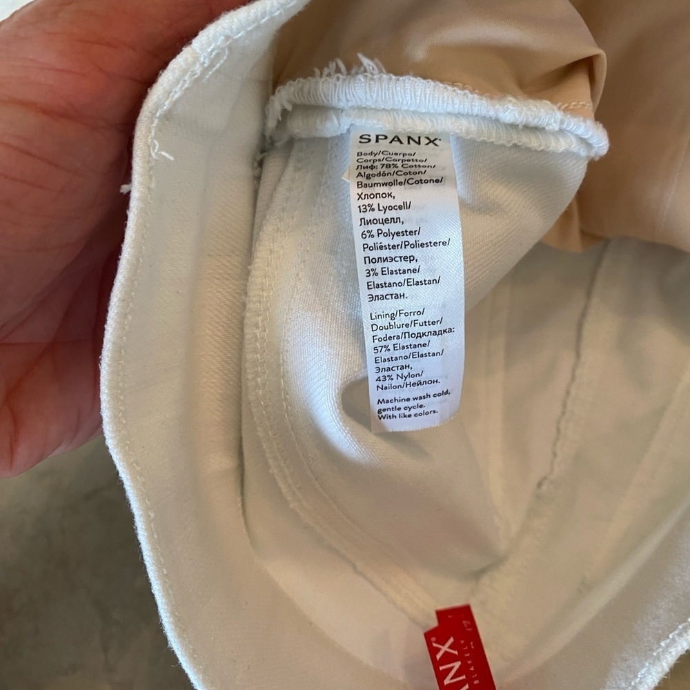 Spanx White Denim Skinny Jeans - Picture 8 of 9
